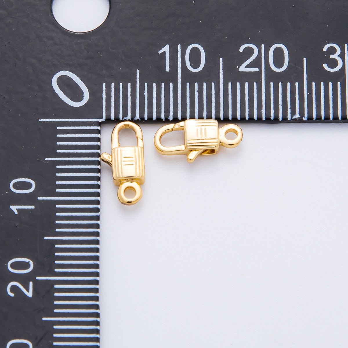 18K Gold Filled 11mm Dainty Boxy Lobster Clasp Finding | Z-A1358
