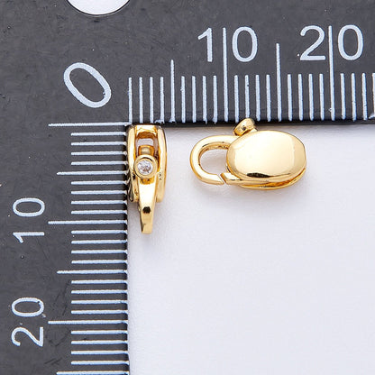 18K Gold Filled 11mm Minimalist Lobster Clasp Closure | Findings-00054