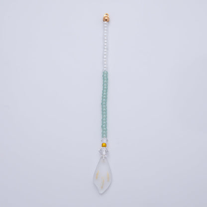 18K Gold Filled 120mm Green, Purple Two-Toned Gemstone Handmade Finding | Z1404 Z1405