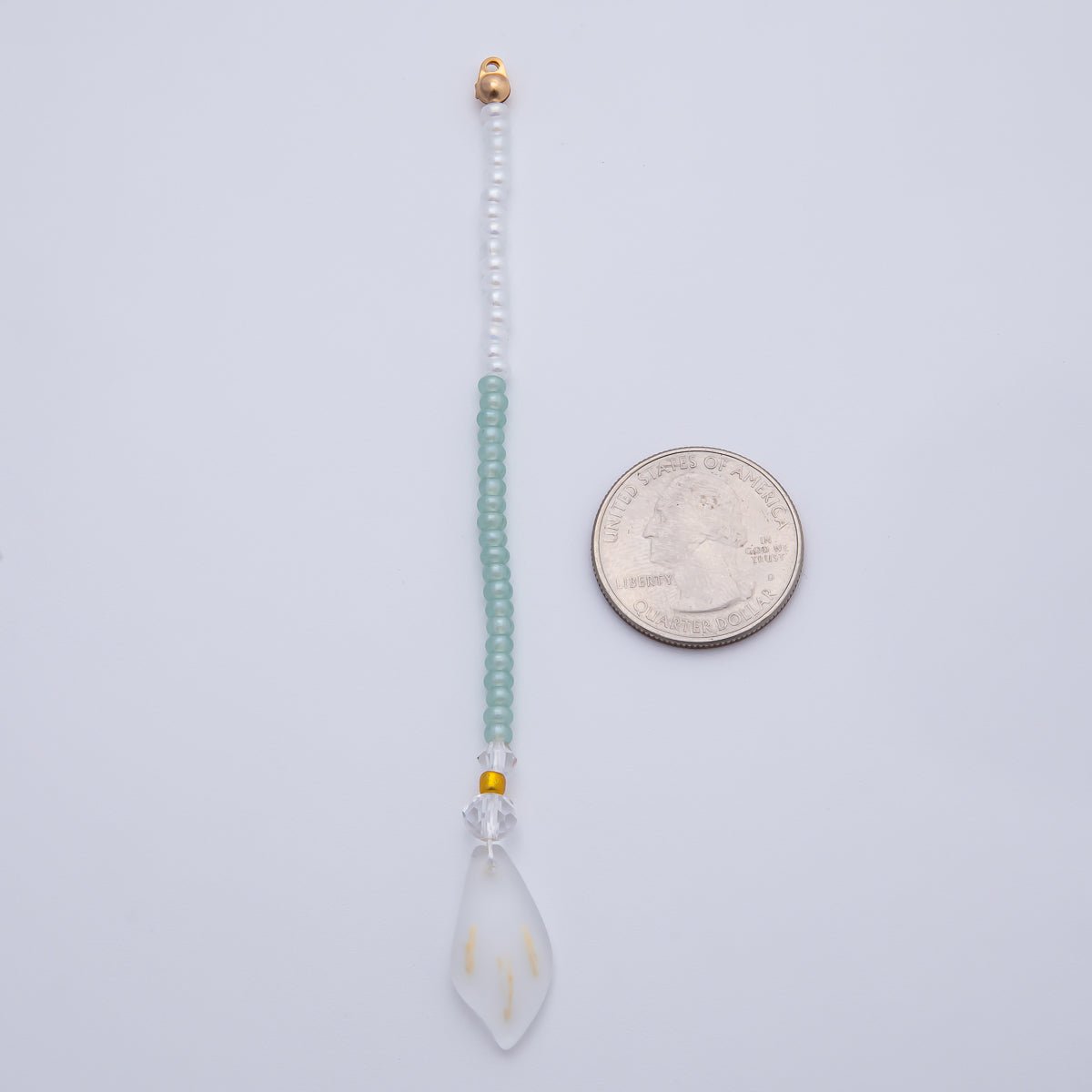 18K Gold Filled 120mm Green, Purple Two-Toned Gemstone Handmade Finding | Z1404 Z1405