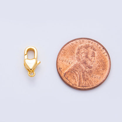 18K Gold Filled 12mm Dainty Lovely Padlock Lobster Clasp Finding | Z-A1360