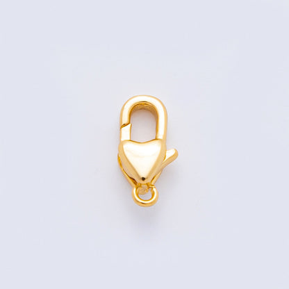 18K Gold Filled 12mm Dainty Lovely Padlock Lobster Clasp Finding | Z-A1360