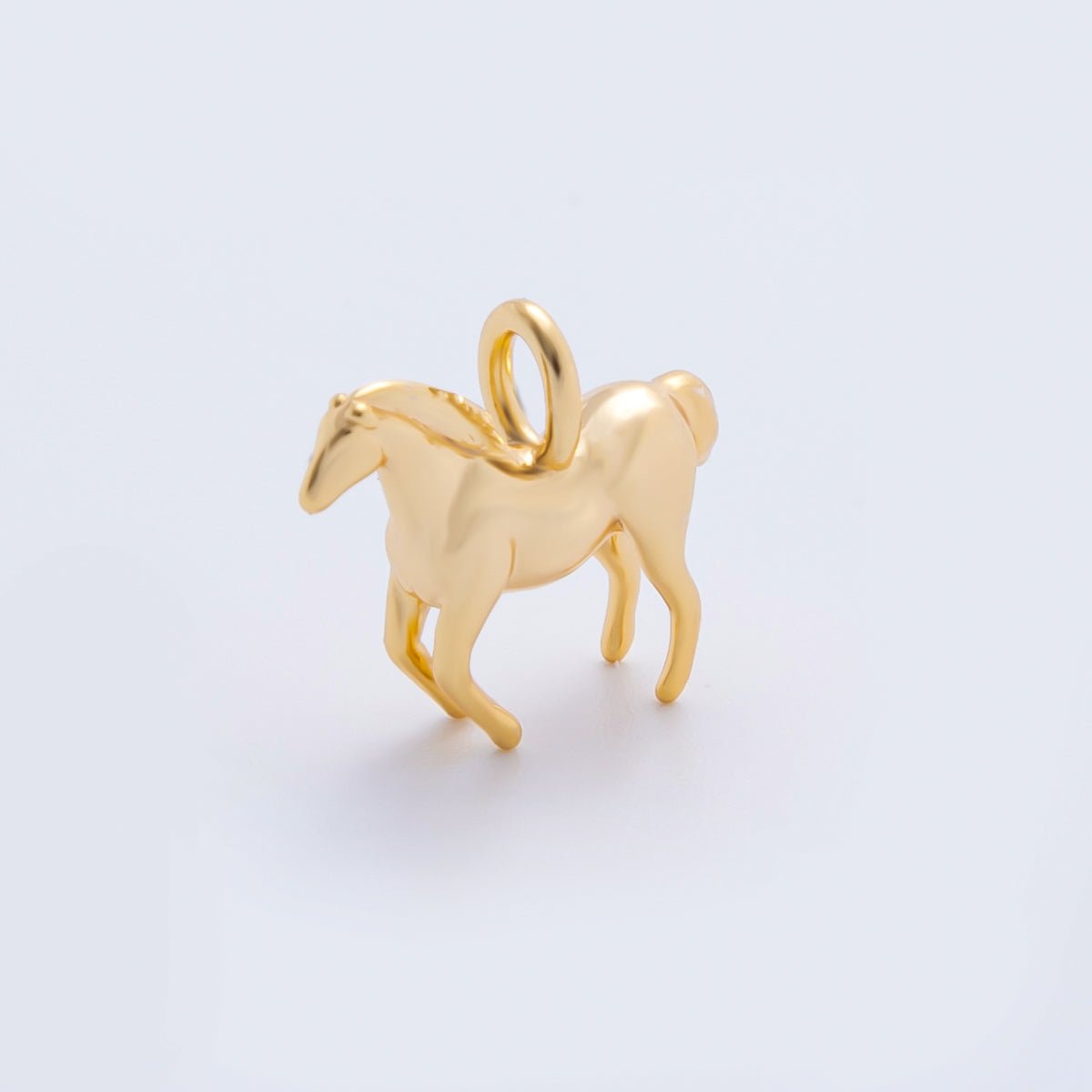 18K Gold Filled 12mm Mini Horse Animal Multidimensional Charm | AH921