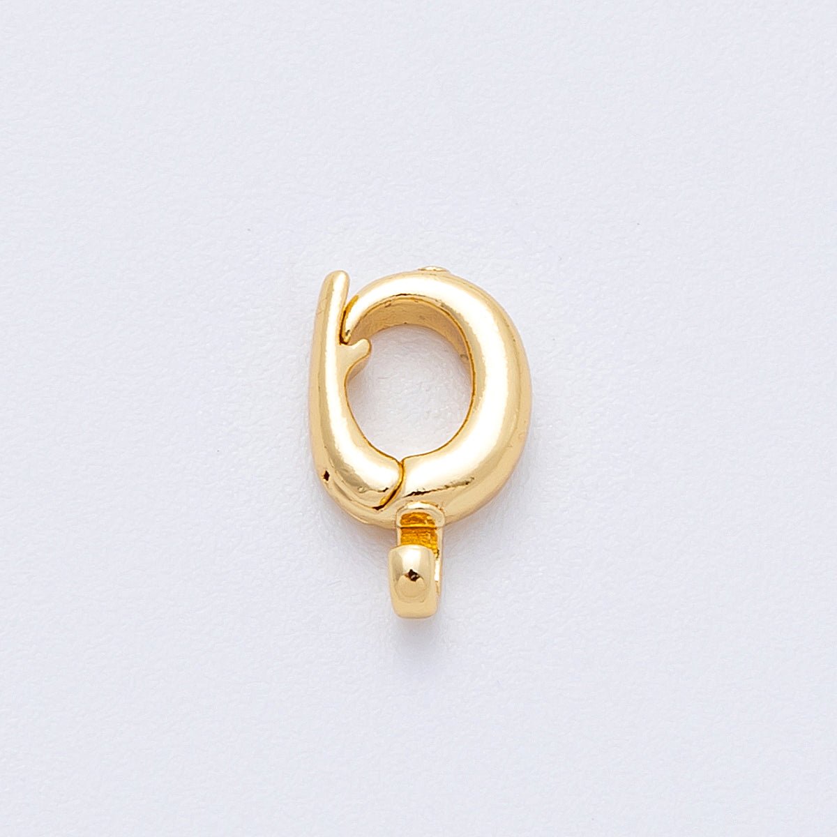 18K Gold Filled 12mm Pull Gate Round Clasps Closure Finding in Gold &amp; Silver | Findings-00037 Findings-00038
