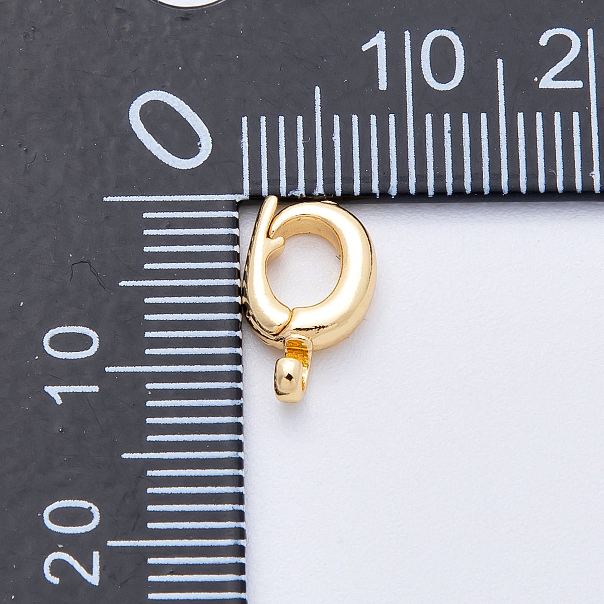 18K Gold Filled 12mm Pull Gate Round Clasps Closure Finding in Gold &amp; Silver | Findings-00037 Findings-00038
