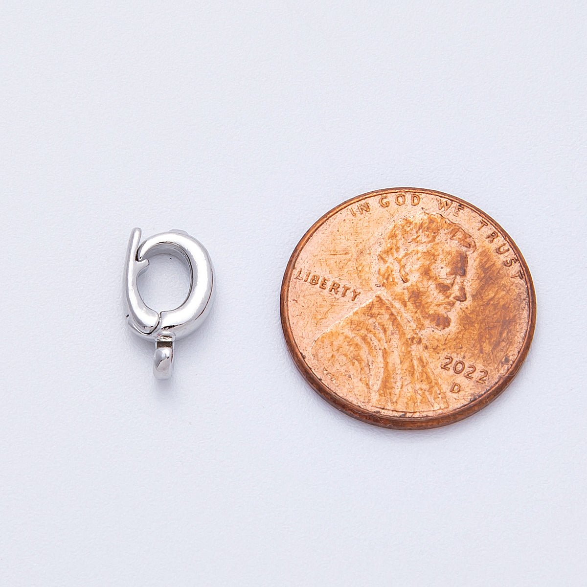 18K Gold Filled 12mm Pull Gate Round Clasps Closure Finding in Gold &amp; Silver | Findings-00037 Findings-00038