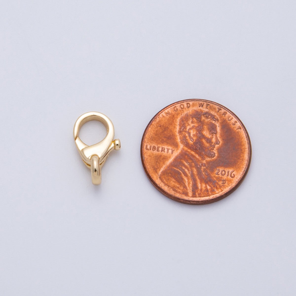 18K Gold Filled 13.3mm Minimalist Lobster Claw Clasps Finding | Findings-00012