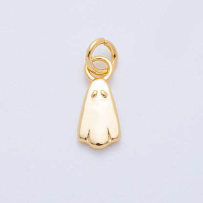 18K Gold Filled 13.5mm Minimalist Ghost Mini Charm | AK124