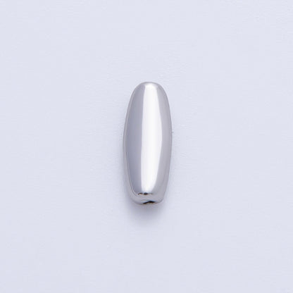 18K Gold Filled 13mm Long Tube Needle Spacer Bead in Gold &amp; Silver | B025