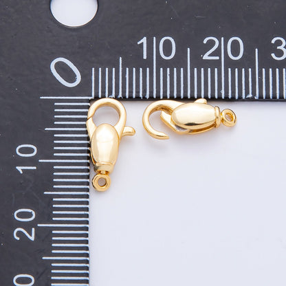 18K Gold Filled 14mm Bullet-Shaped Puffy Lobster Clasp Closure Finding | Z1422