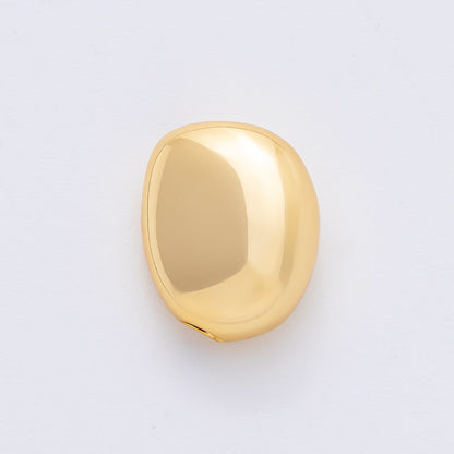 18K Gold Filled 15.5mm Oval Molten Minimalist Bead | AF1047