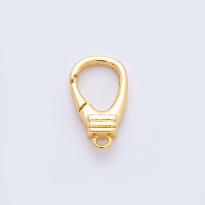 18K Gold Filled 15mm Minimalist Push Gate Clasp Finding | Z-A1259