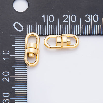 18K Gold Filled 16mm Double Swivel Link Clasp Charm Finding | Z-A1250
