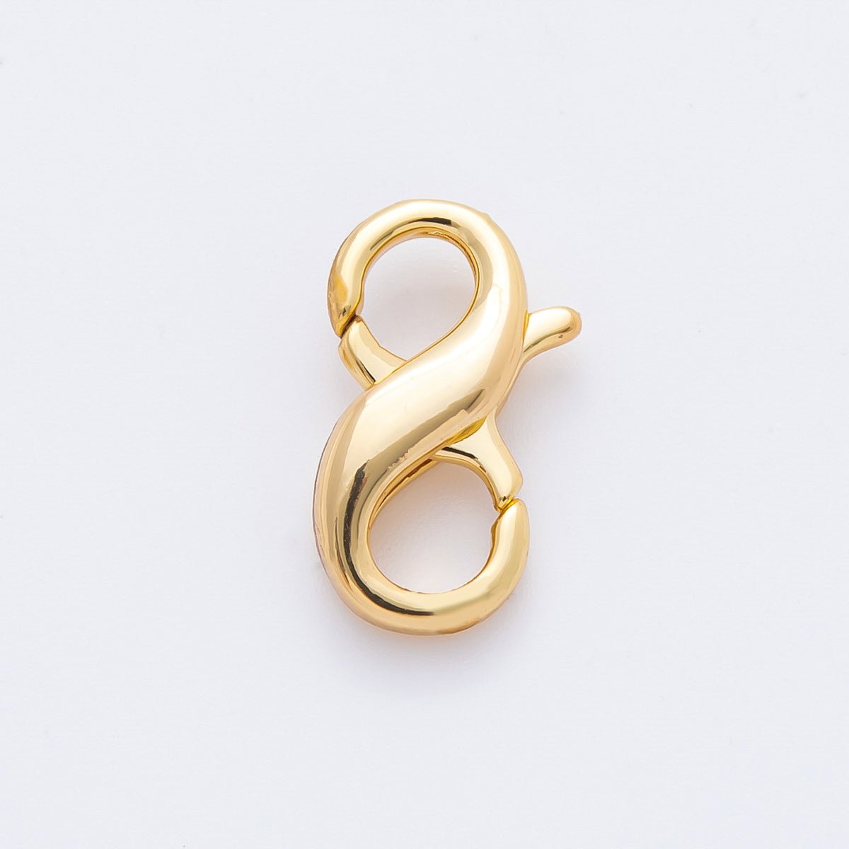 18K Gold Filled 16mm Infinity Double Thick Lobster Clasp Closure Finding | Z1420