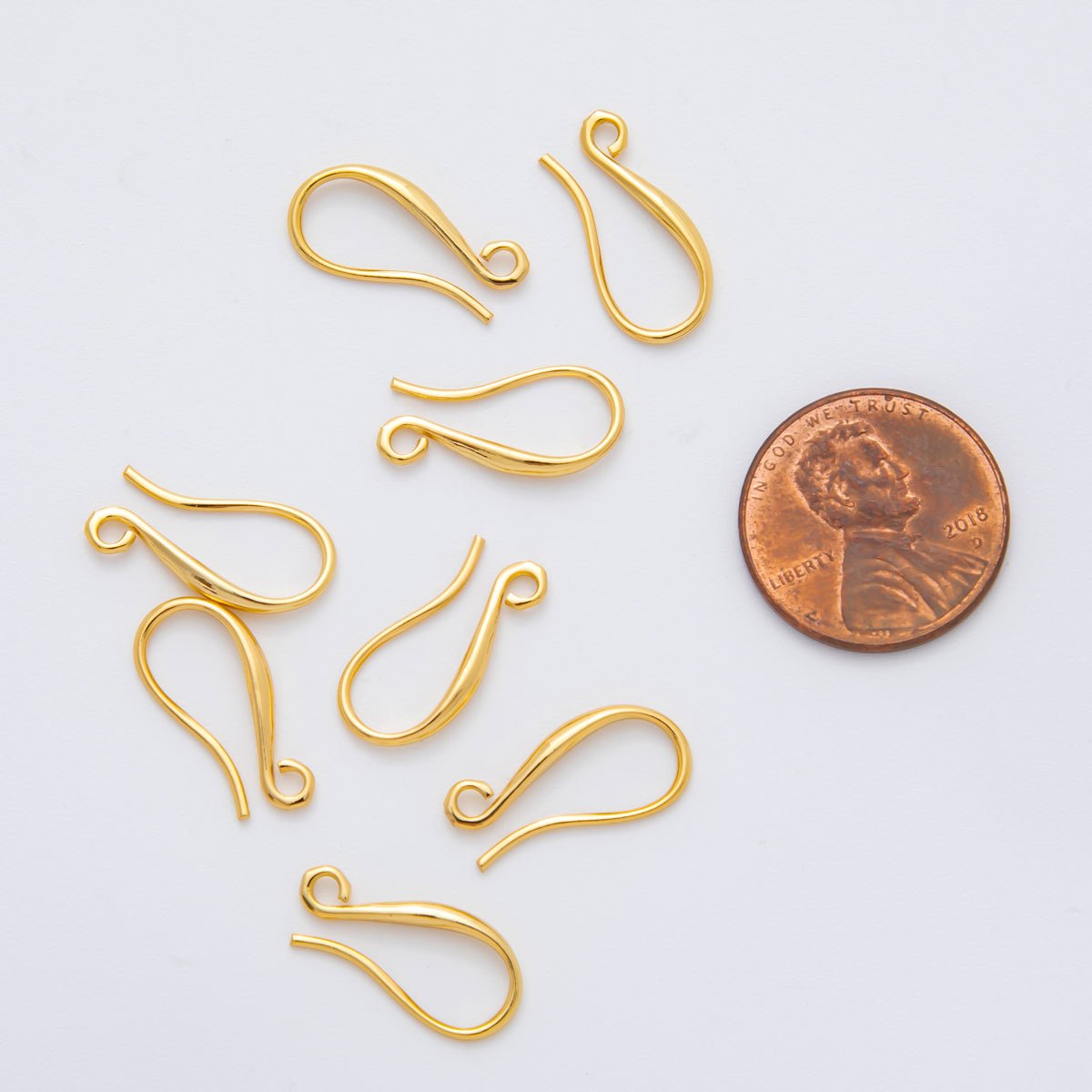 18K Gold Filled 16mm Long Hook Anchor Charm Finding | Z-A1249