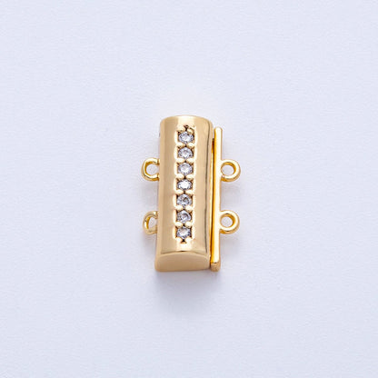 18K Gold Filled 16mm Micro Paved CZ Detangler Finding in Gold &amp; Silver | Findings-00079 Findings-00080