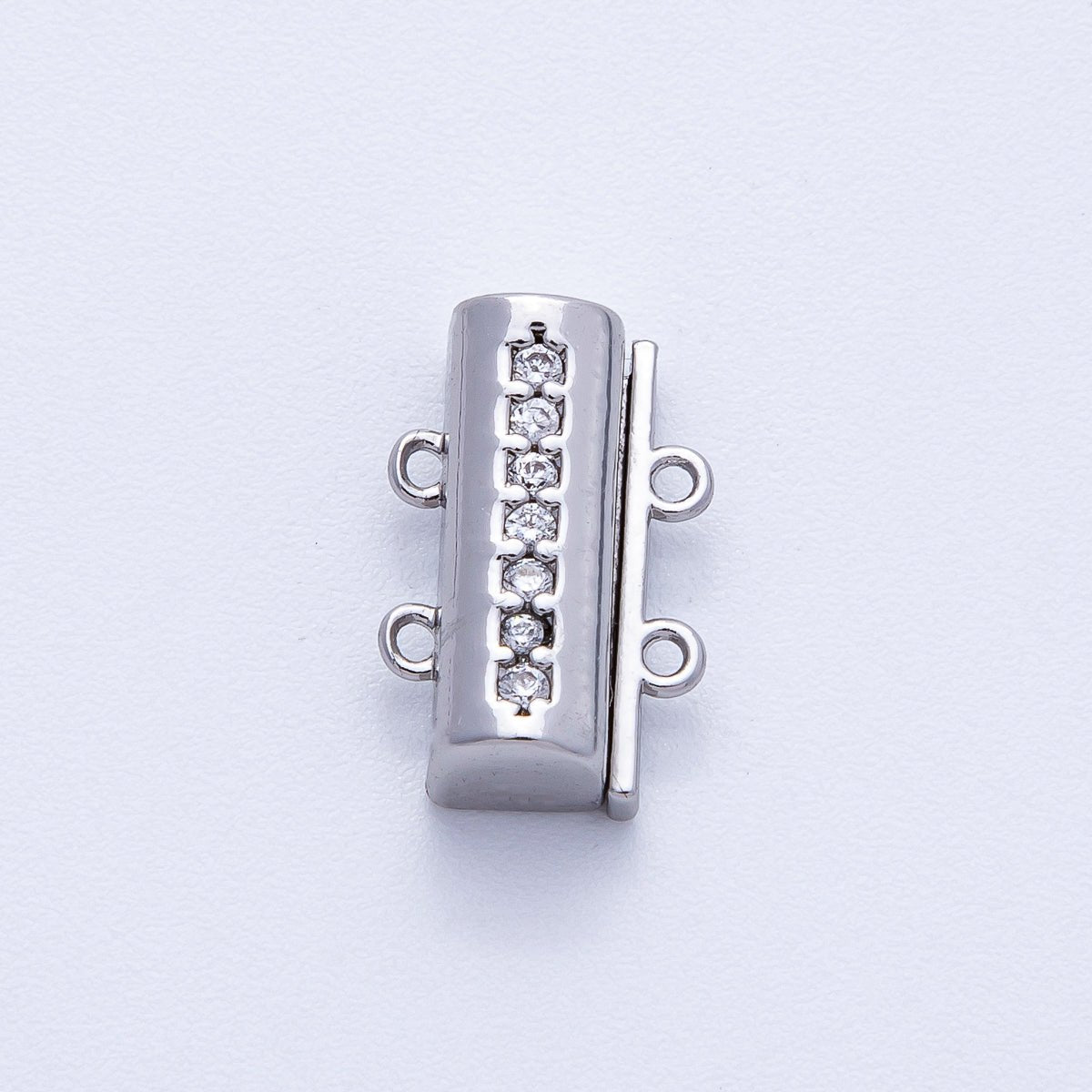 18K Gold Filled 16mm Micro Paved CZ Detangler Finding in Gold &amp; Silver | Findings-00079 Findings-00080
