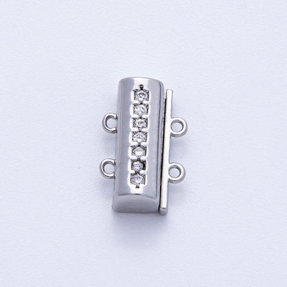 18K Gold Filled 16mm Micro Paved CZ Detangler Finding in Gold &amp; Silver | Findings-00079 Findings-00080