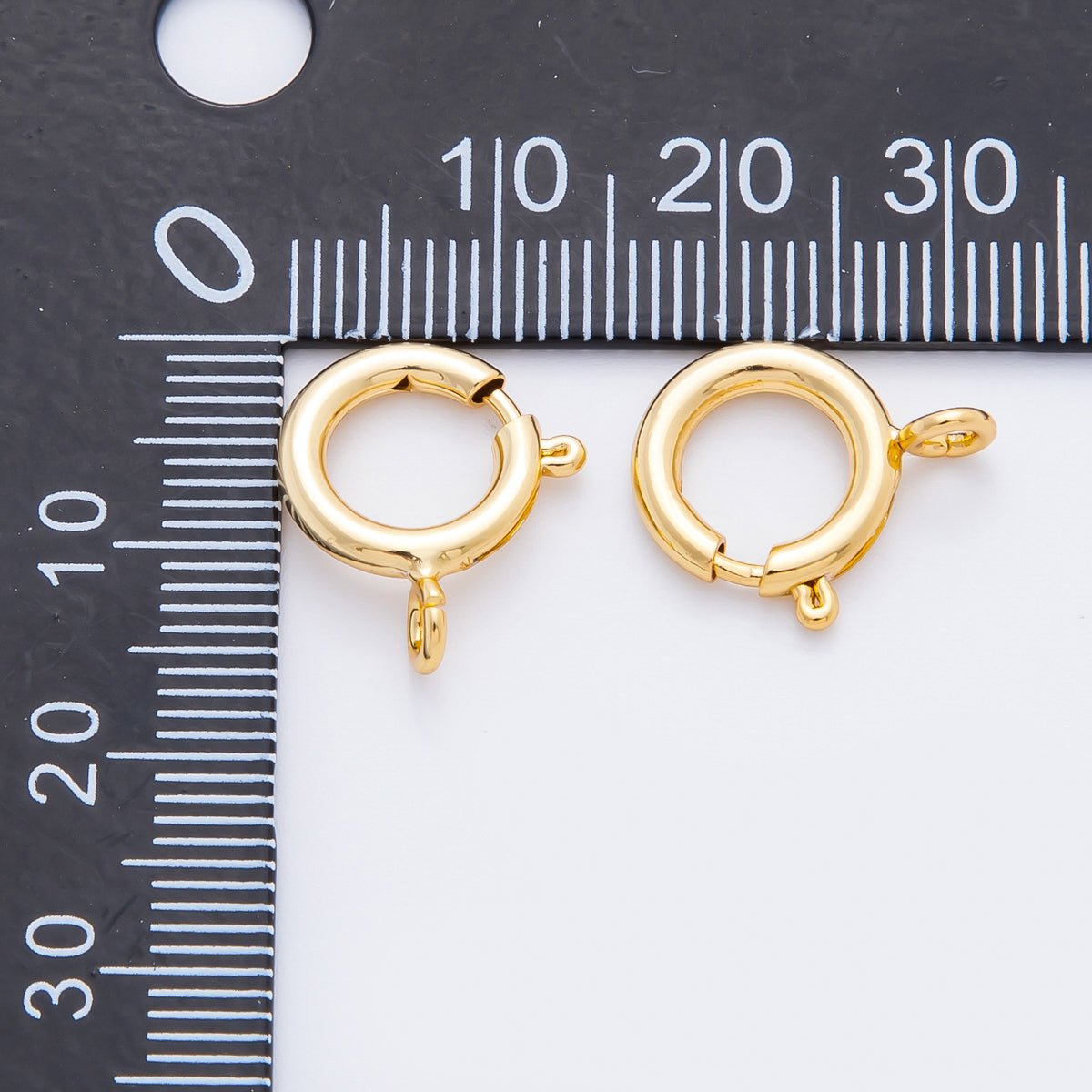 18K Gold Filled 16mm Minimalist Spring Clasp Closure Finding | Z1394