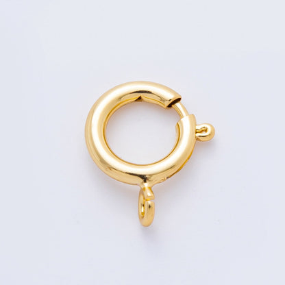 18K Gold Filled 16mm Minimalist Spring Clasp Closure Finding | Z1394
