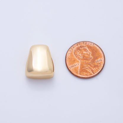 18K Gold Filled 17mm Irregular Geometric Spacer Bead | BEADS-00276