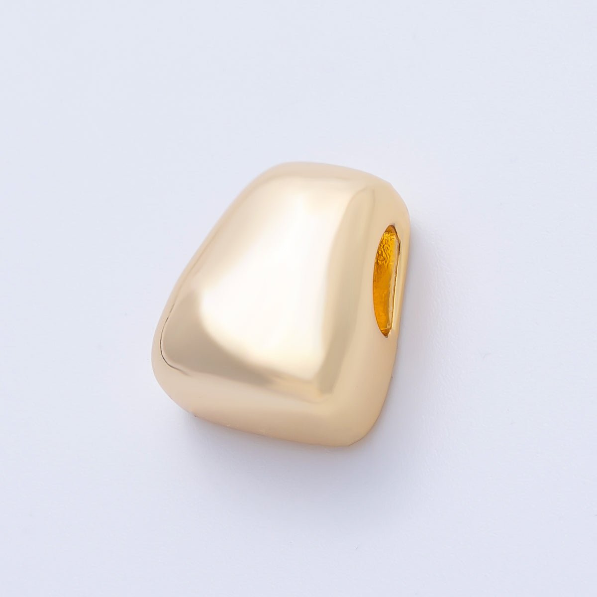 18K Gold Filled 17mm Irregular Geometric Spacer Bead | BEADS-00276
