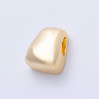 18K Gold Filled 17mm Irregular Geometric Spacer Bead | BEADS-00276