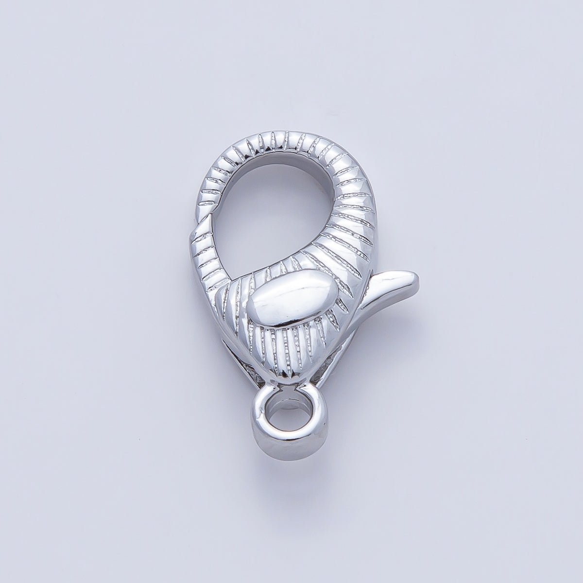 18K Gold Filled 17mm Ribbed Sunburst Lobster Clasp Closure Finding in Gold &amp; Silver | Z1416