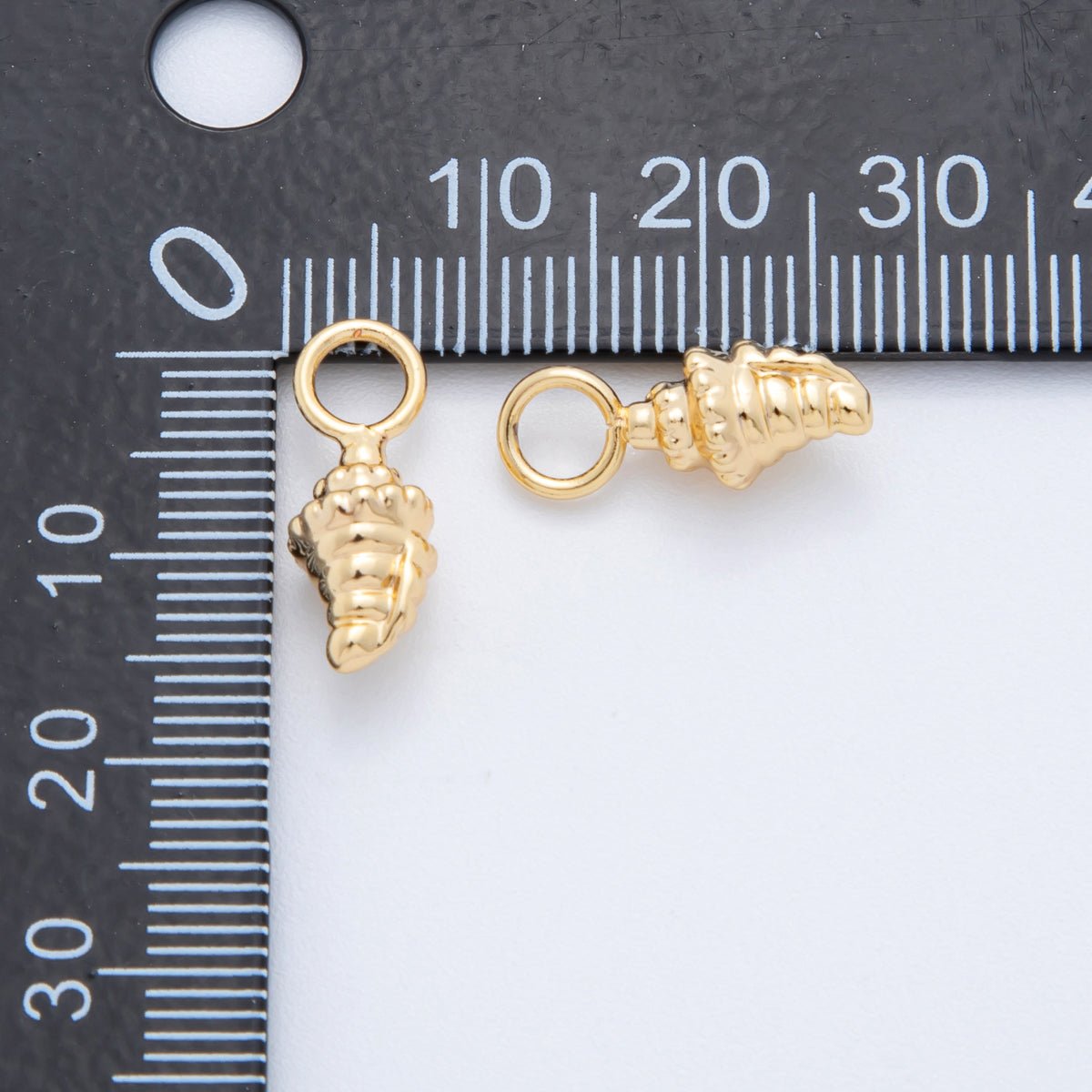 18K Gold Filled Sea Shell Minimalist Add-On Drop Earring Charm | AH-910