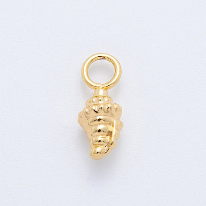 18K Gold Filled Sea Shell Minimalist Add-On Drop Earring Charm | AH-910