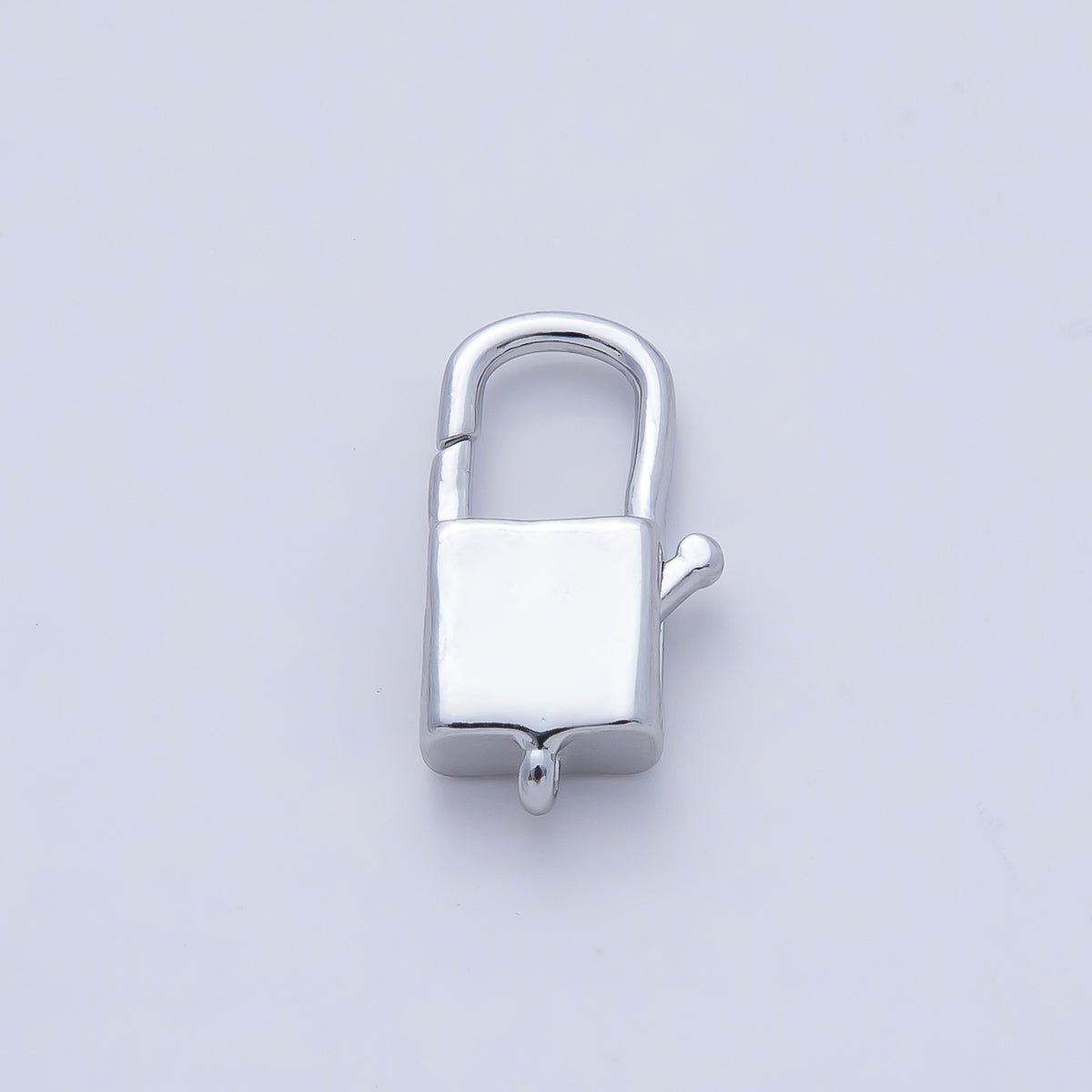 18K Gold Filled 18mm Rectangular Padlock Lobster Claw Clasps Finding in Gold &amp; Silver | Z1417 Z1615