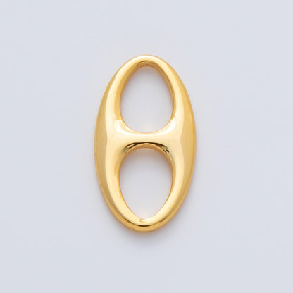 18K Gold Filled 19mm x 10mm Oval Mariner Anchor Link Finding | Z1603