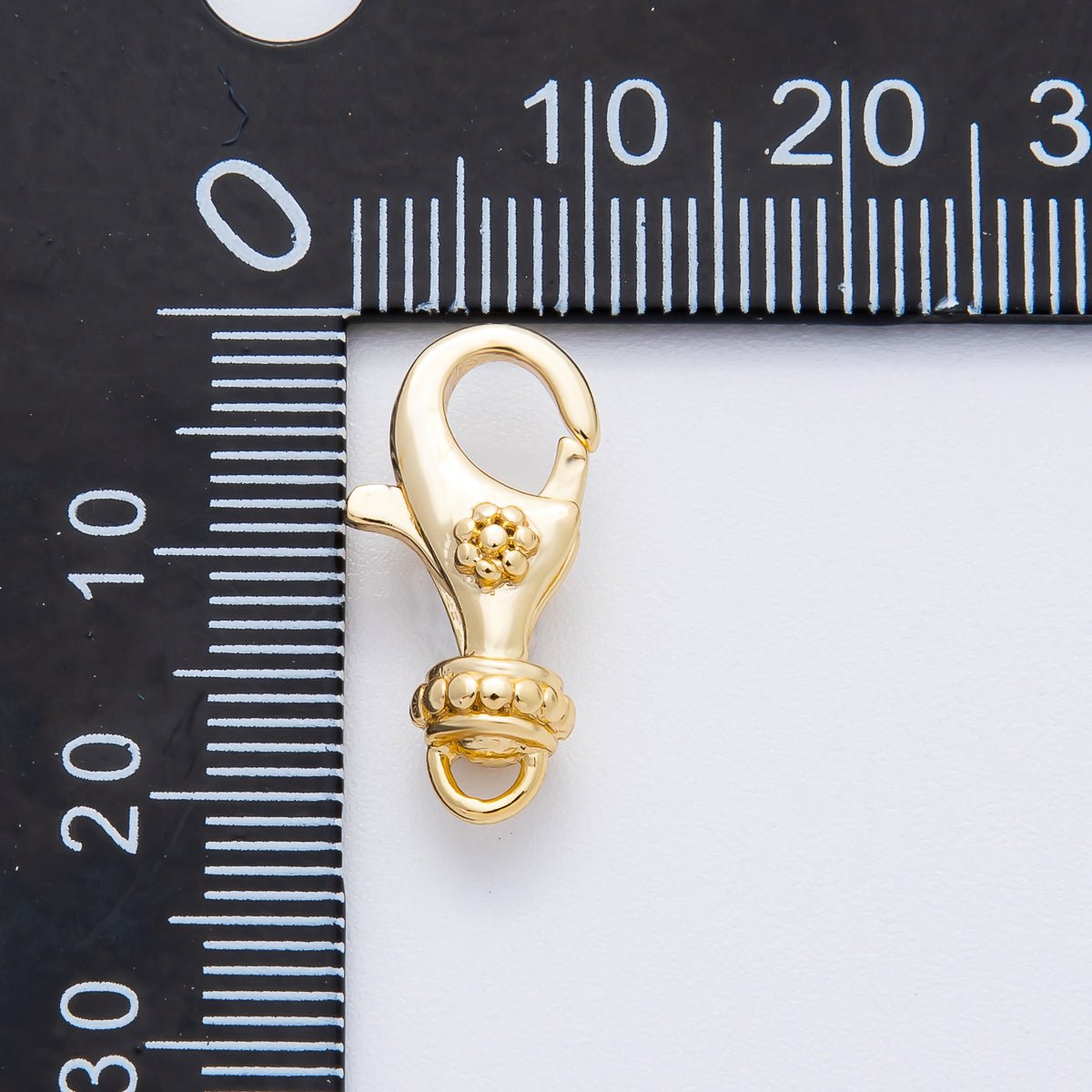 18K Gold Filled 20mm Dainty Flower Lobster Clasp Charm Finding | Z1373