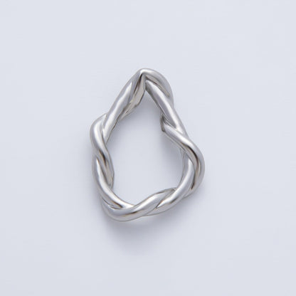 18K Gold Filled 20mm Geometric Irregular Knot Finding in Gold &amp; Silver | Z1456