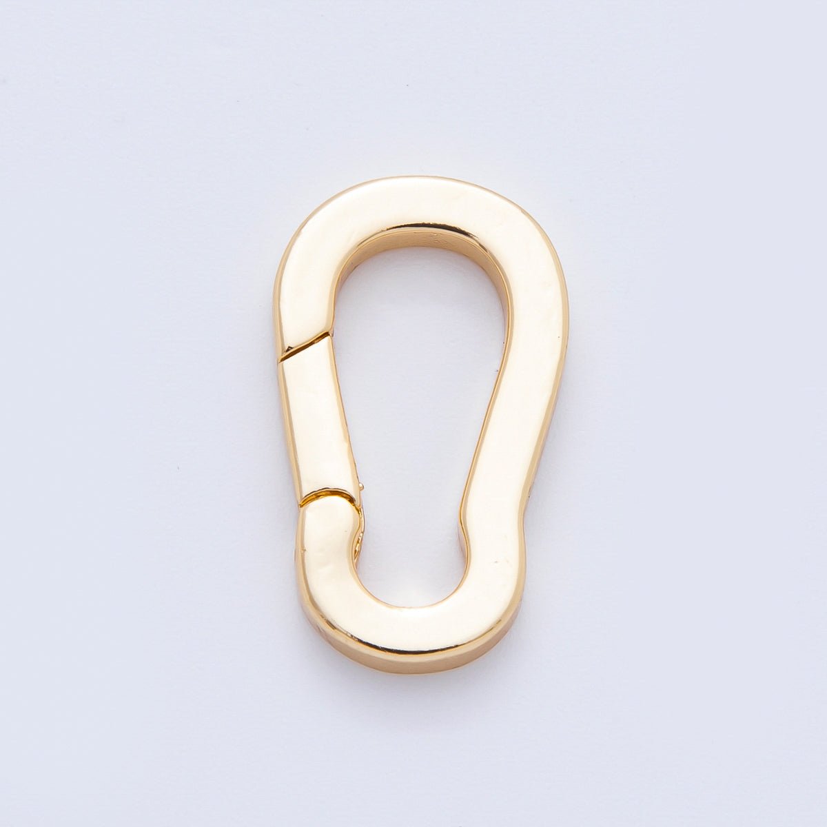 18K Gold Filled 20mm Oval Carabiner Push Gate Clasp Closure Finding | Z1378
