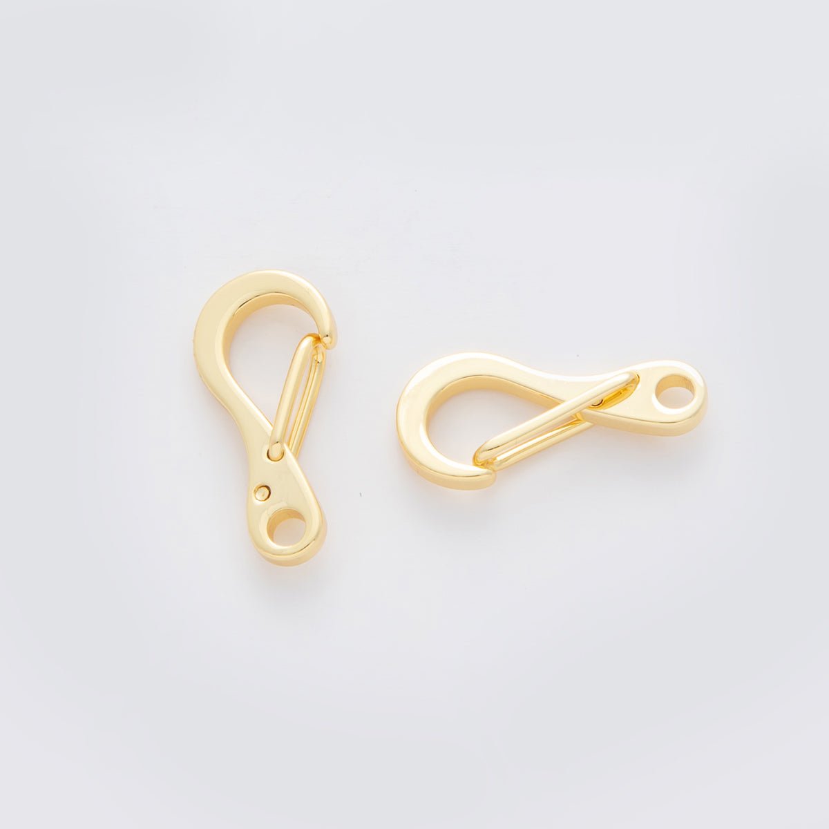 18K Gold Filled 21mm Curved Snap Lock Buckle Finding | Z1166