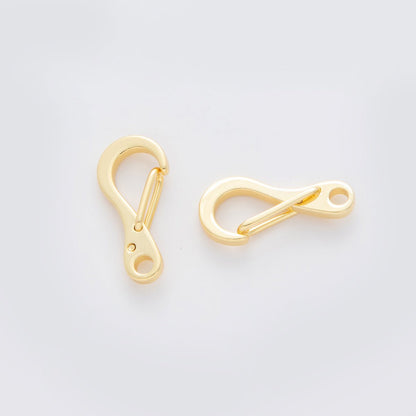 18K Gold Filled 21mm Curved Snap Lock Buckle Finding | Z1166