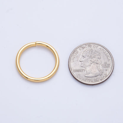 18K Gold Filled 22mm, 23mm, 24mm Open Round Jump Ring Finding | Z1606 - Z1608