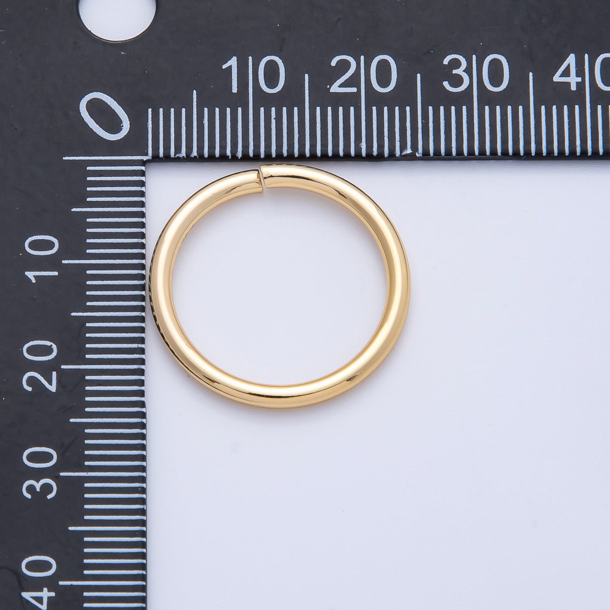 18K Gold Filled 22mm, 23mm, 24mm Open Round Jump Ring Finding | Z1606 - Z1608