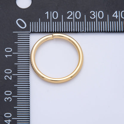 18K Gold Filled 22mm, 23mm, 24mm Open Round Jump Ring Finding | Z1606 - Z1608