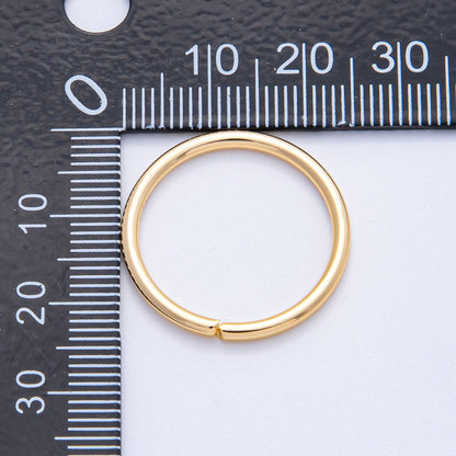 18K Gold Filled 22mm, 23mm, 24mm Open Round Jump Ring Finding | Z1606 - Z1608