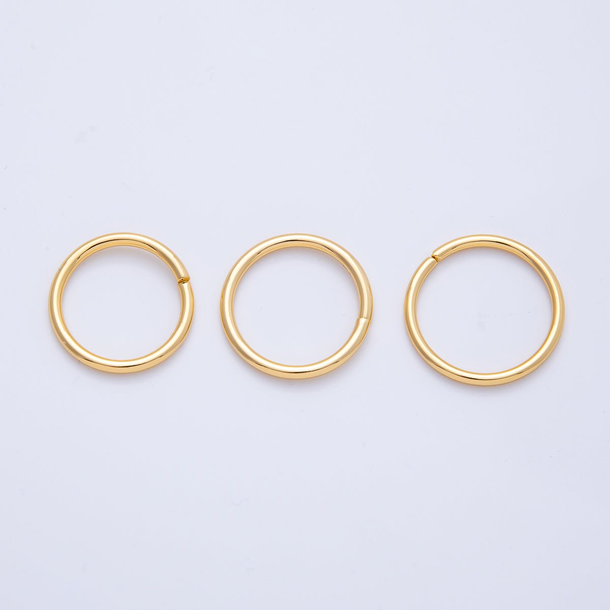 18K Gold Filled 22mm, 23mm, 24mm Open Round Jump Ring Finding | Z1606 - Z1608
