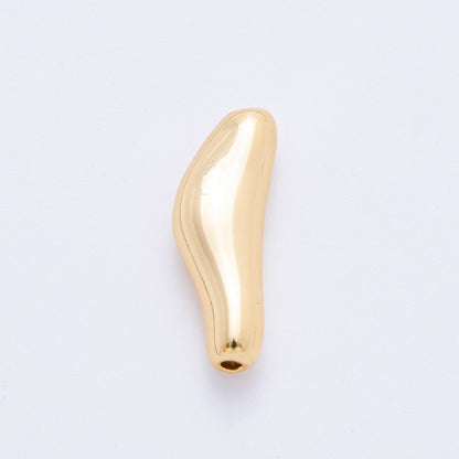 18K Gold Filled 23mm Irregular Tube Bead Spacer | AF-A1073