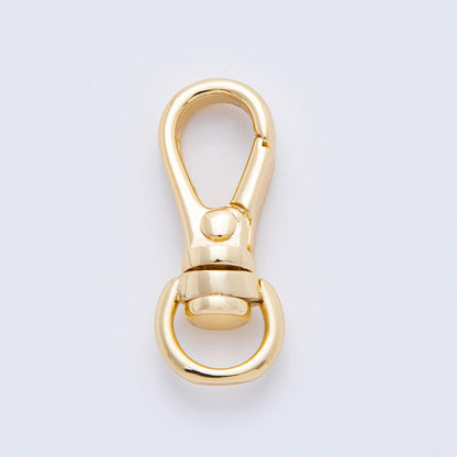 18K Gold Filled 25mm Push Lobster Swivel Clasp Closure Finding in Gold &amp; Silver | Z1247 Z1614