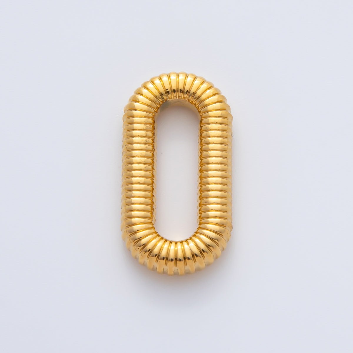 18K Gold Filled 27mm Oval Croissant Twisted Jewelry Finding | Z1468
