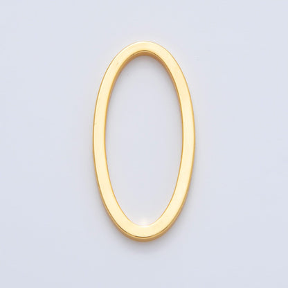 18K Gold Filled 28mm Minimalist Oval Link Finding | Z1604
