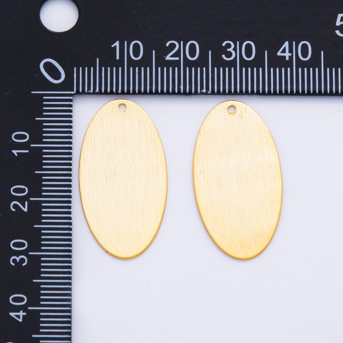 18K Gold Filled 30mm Lined Sphere Minimalist Thin Charm Finding | Z1193