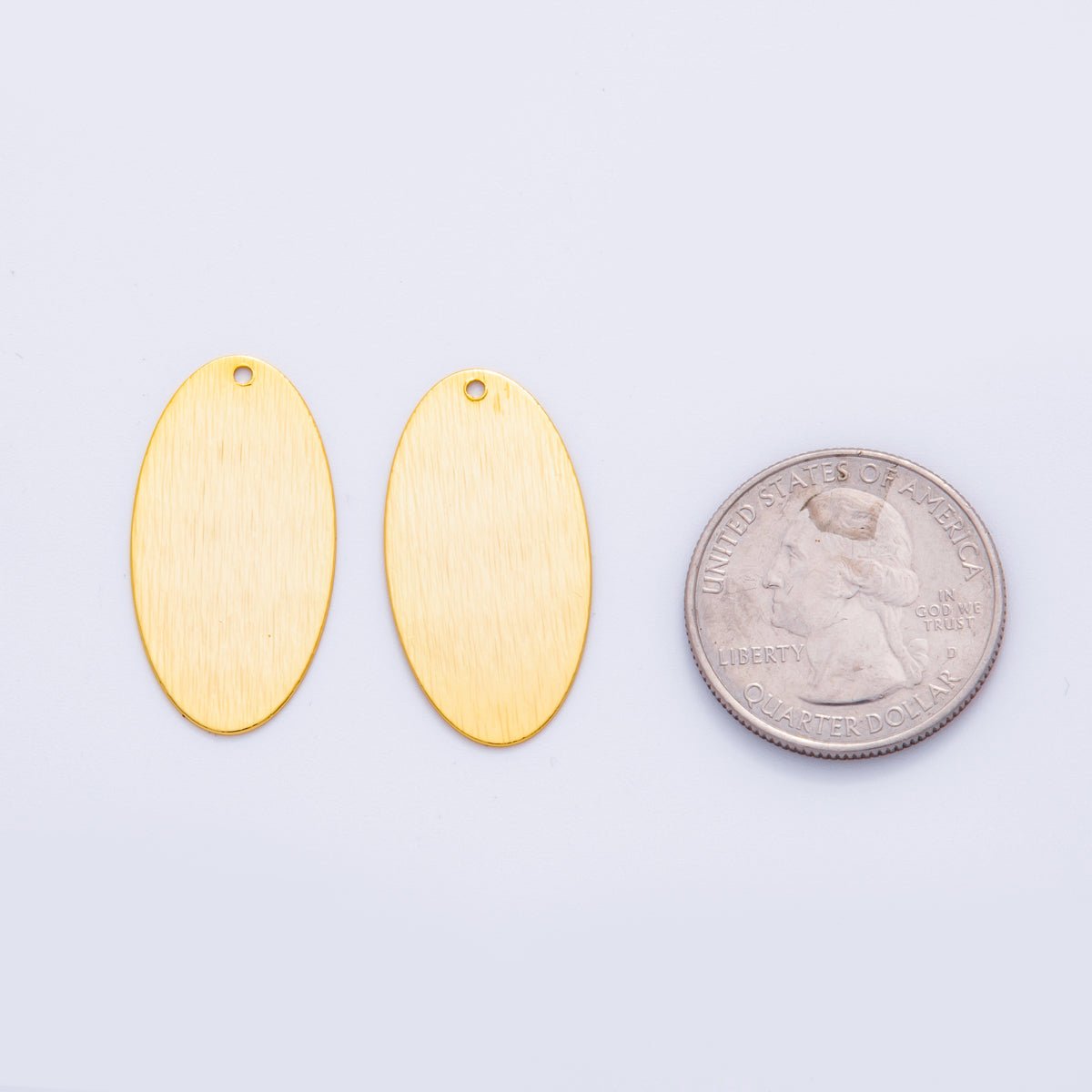 18K Gold Filled 30mm Lined Sphere Minimalist Thin Charm Finding | Z1193