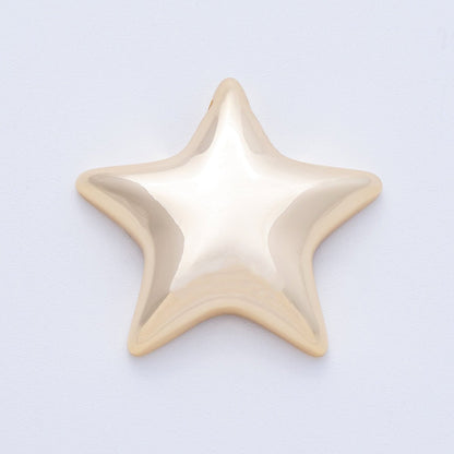 18K Gold Filled 34mm Geometric Star Slider Charm | Z-1652