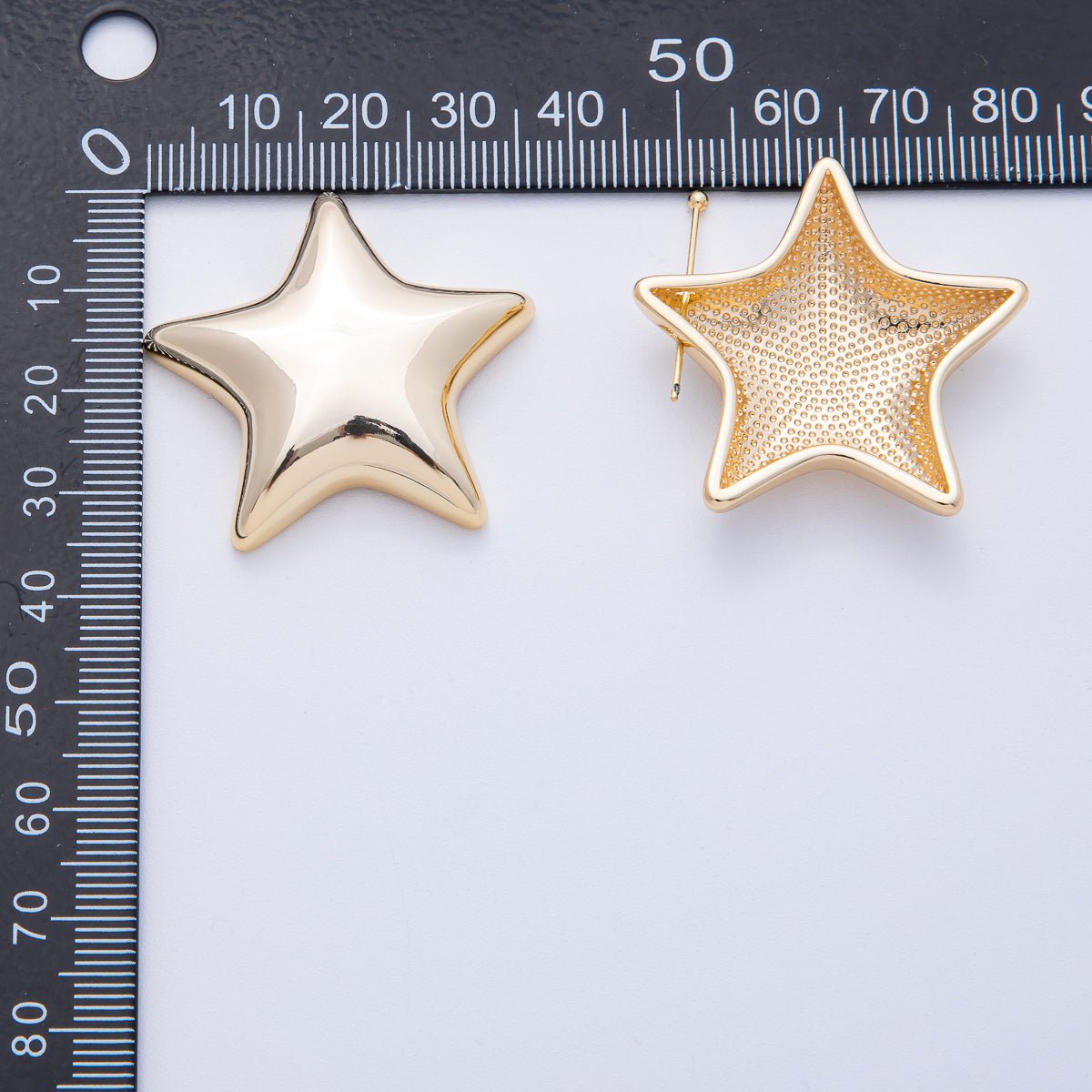 18K Gold Filled 34mm Geometric Star Slider Charm | Z-1652